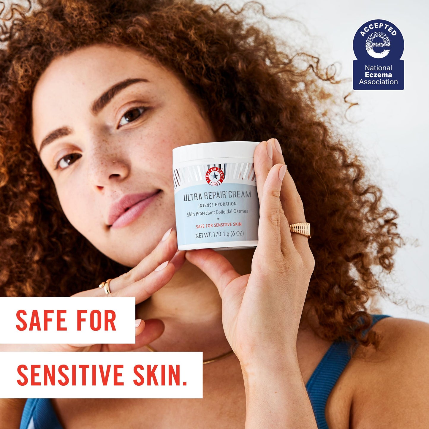 First Aid Beauty - Ultra Repair Cream - Intense Hydration Face & Body Moisturizer - Whipped Colloidal Oatmeal Clinically Proven to Strengthen Skin Barrier in 7 Days - Helps Relieve Eczema, 1 oz