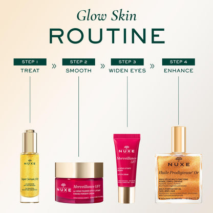 NUXE Huile Prodigieuse Shimmer Multi-Purpose Dry Oil - Luxurious Radiant Glow and Hydration for Face, Body & Hair