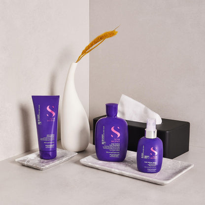 ALFAPARF MILANO Semi di Lino Purple Shampoo for Blonde, Highlighted, Platinum & Silver Hair - Neutralizes Brassy Tones - Hydrates & Strengthens - Sulfate Free