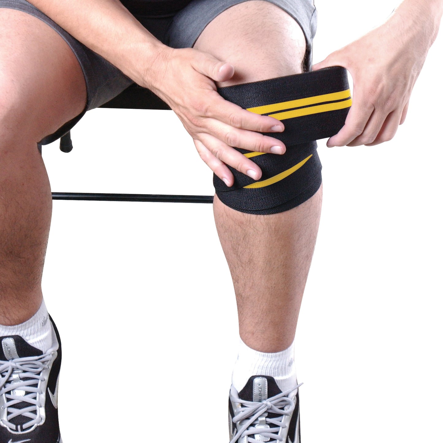CAP Barbell Elastic Knee Wraps, Pair