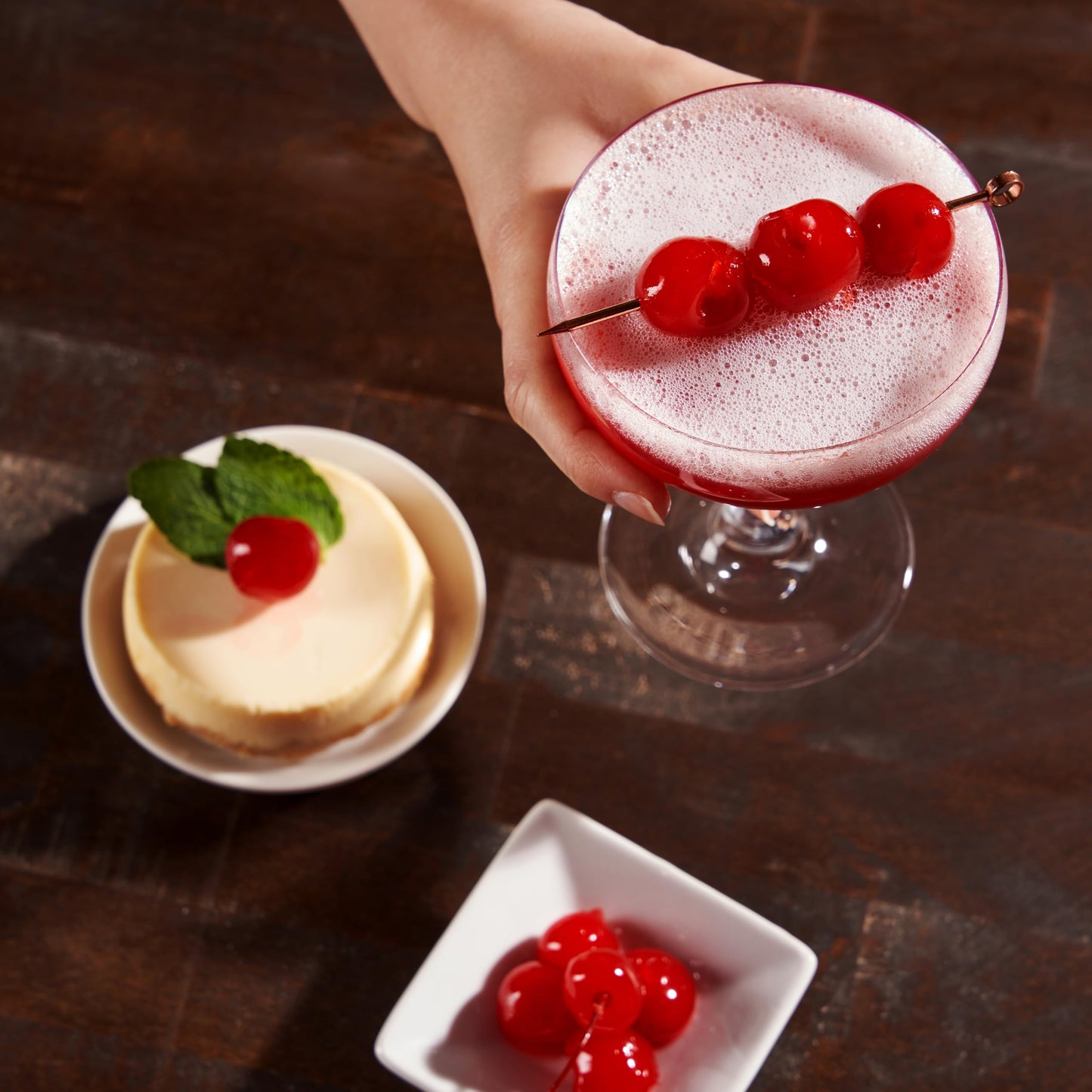 Collins 72 oz Stemmed Maraschino Cherries, Bulk Cocktail Garnish for Mocktails, Desserts and Ice Cream Sundaes, Bright Red Cherries with Stems for Party Supply, Food Service & Bars, 4.5 Pound Jar