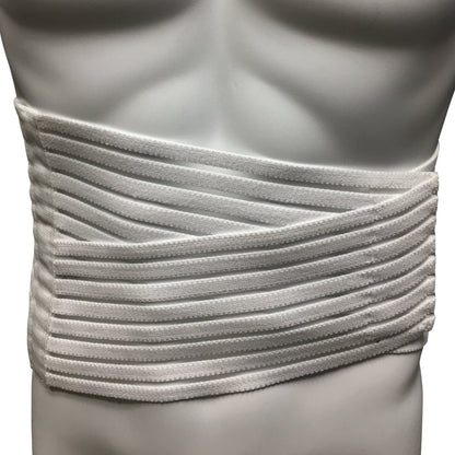 OTC Lumbosacral Support, 7-inch Lower Back, Lightweight Compression, Elastic, White, Large