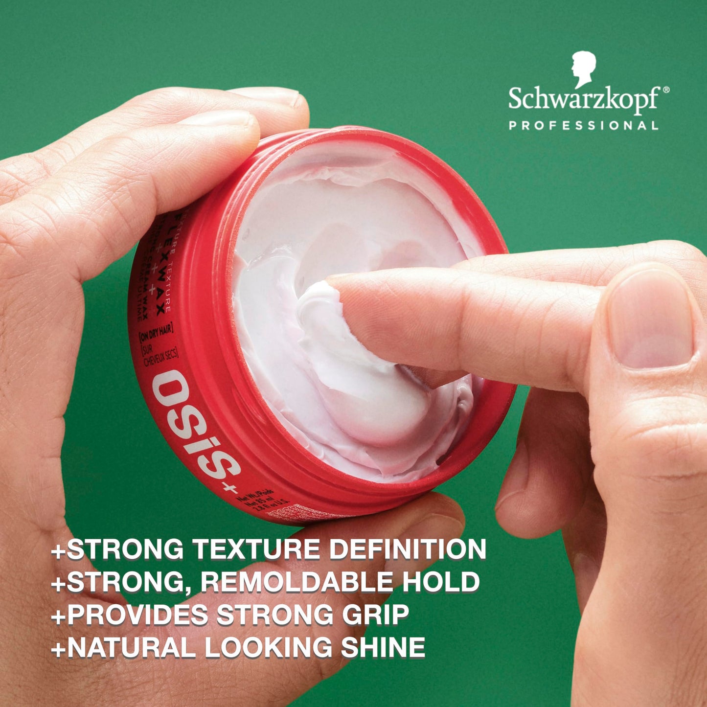 OSiS+ Flexwax - Ultra Strong Cream Wax for Creative Styling & Natural Shine