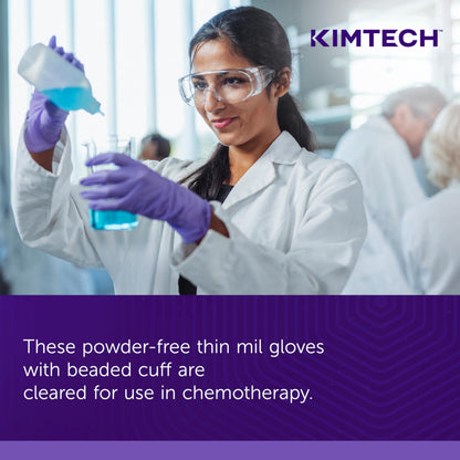 Kimtech™ Purple Nitrile™ Exam Gloves (55084), 5.9 Mil, Ambidextrous, 9.5”, X-Large, 90 Nitrile Gloves/Box