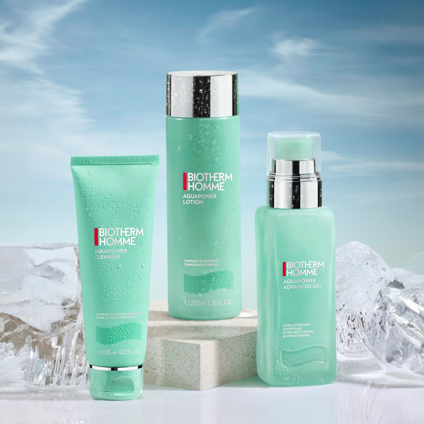 Biotherm Aquapower Toning & Moisturizing Face Lotion for Men, with Biotech Plankton & Oligo Sugars, Prevents Razor Burn and Skin Redness for Soothed & Hydrated Skin