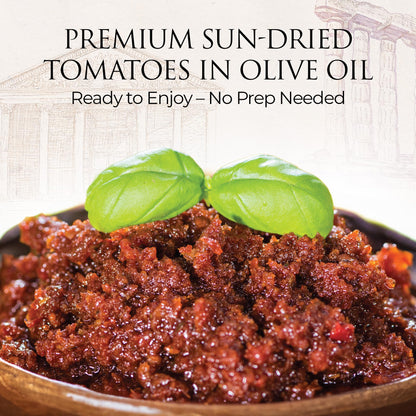 Galen Sun Dried Tomato Spread, Mediterranean Tomatoes Flavor, Ready to Enjoy, 10.4 oz Jar (Pack of 2)
