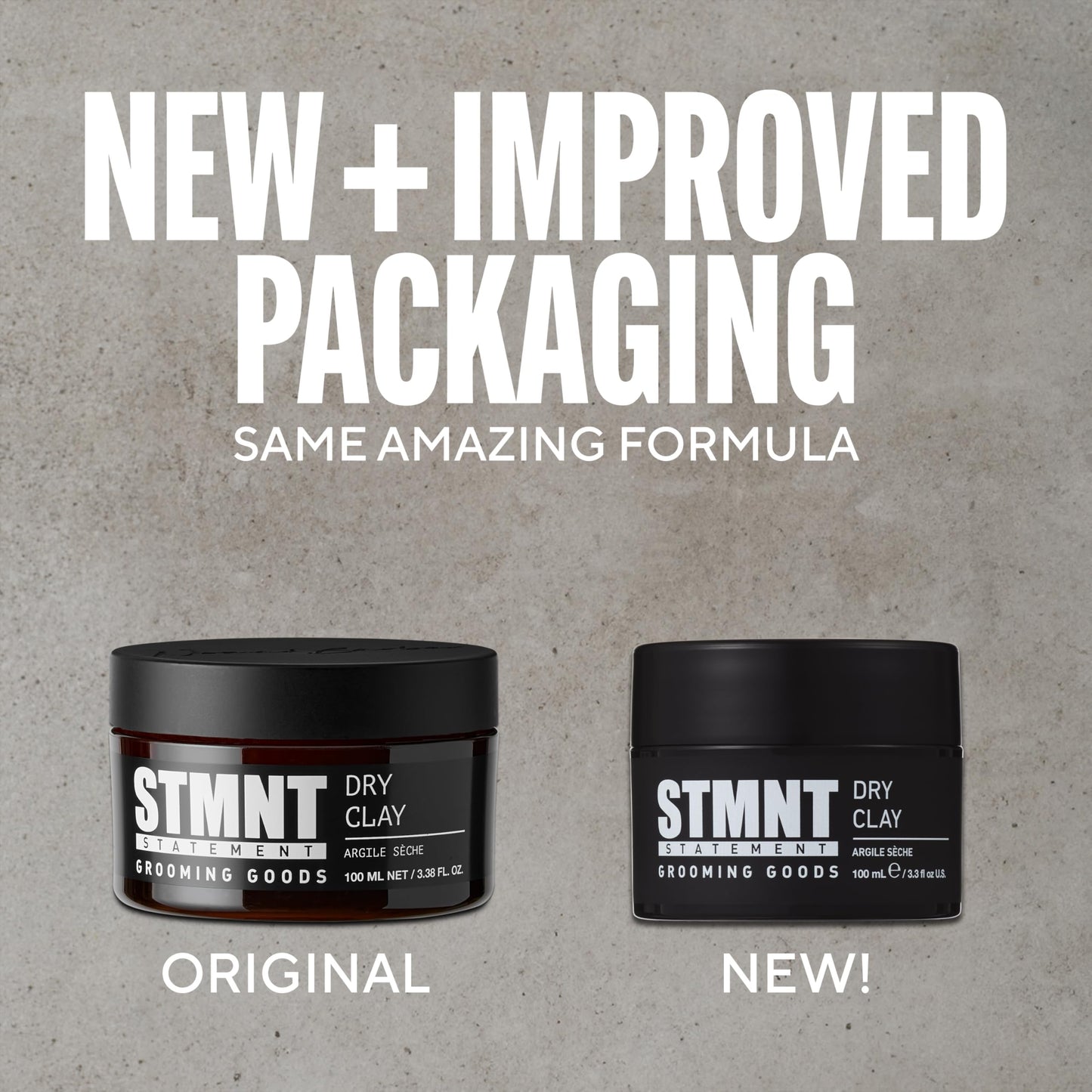 STMNT Grooming Goods Dry Clay | Extra Matte Finish | Super Strong Control | Easy to Wash Out