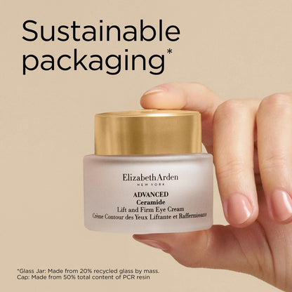 Elizabeth Arden Advanced Ceramide Lift and Firm Eye Cream, Moisturizing Formula for Reducing Undereye Wrinkles, Puffiness and Crow's Feet, 0.5 Oz