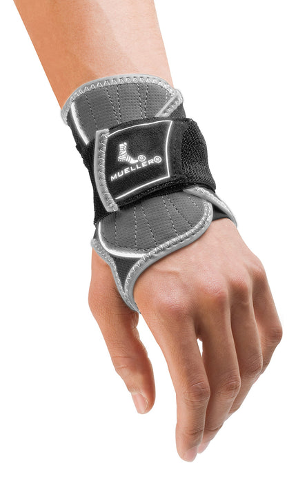 MUELLER Sports Medicine Hg80 Premium Wrist Brace, Wrist Pain Relief Support for Men and Women, Ideal for Carpal Tunnel, Tendinitis, Arthritis, Black/Gray