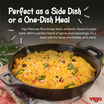 Vigo Authentic Mexican Rice with Corn, No Fat (8 Ounce (Pack of 12))