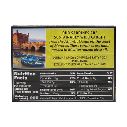 Crown Prince, Skinless & Boneless Sardines in Olive Oil, 3.75 oz
