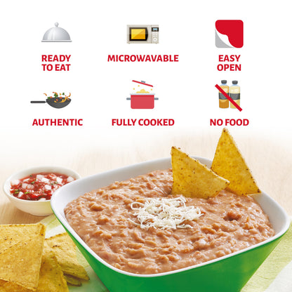 Chata Mexican Refried Pinto Beans, Authentic Mexican Flavor, 15.2 oz (Pack of 5)