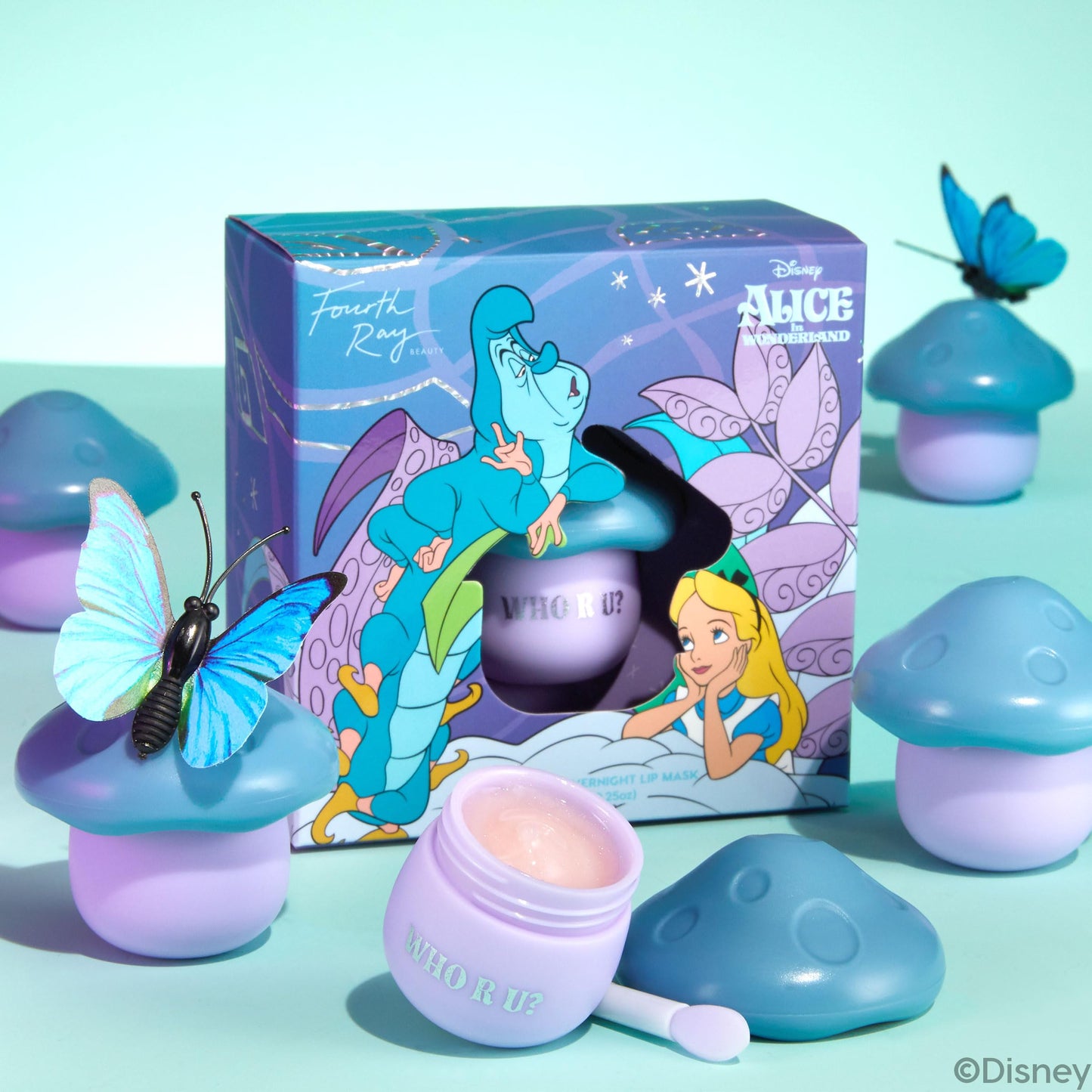 ColourPop x Alice in Wonderland Lip Mask - Limited-Edition Leave-On Lip Moisturizer & Overnight Mask - Replenishes Dry Lips with Shea Butter, Squalane & Vitamin E - Pure Madness (0.25 oz)