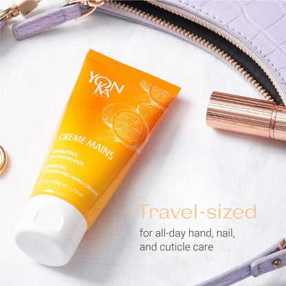 Yonka Sweet Orange Shea Butter Hand Cream | Vitamins E and Grape Seed Oil Soften and Repair | Fragrant Mandarin and Citrus Scent | Nourish dry Hands, Nails and Cuticles | 1.73 oz