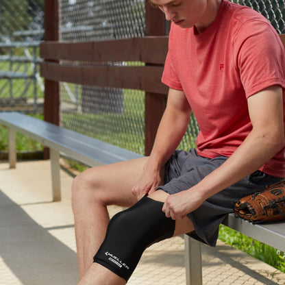 MUELLER Sports Medicine EZ Relief Compression Sleeve for Men and Women, Pain Relief Support, Reduces Swelling on Knees, Elbows, Wrists, Ankles, and More, Fits Right or Left, Black, One Size