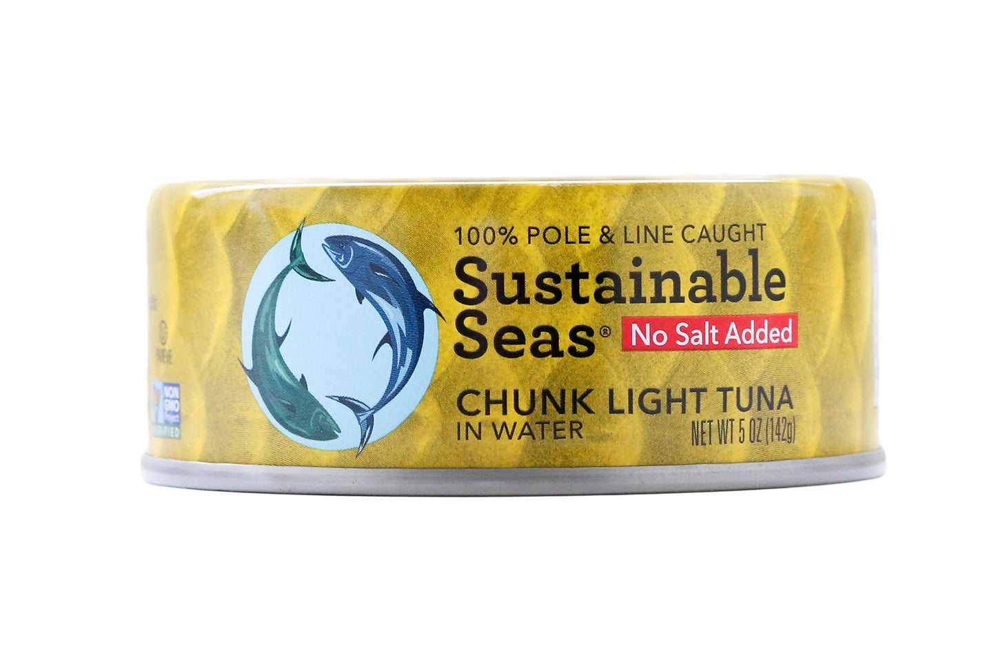 Sustainable Seas, Chunk Light Tuna in Water, No Salt Added, 3rd party mercury tested, 100% sustainably caught, 5 Ounce (Pack of 12)