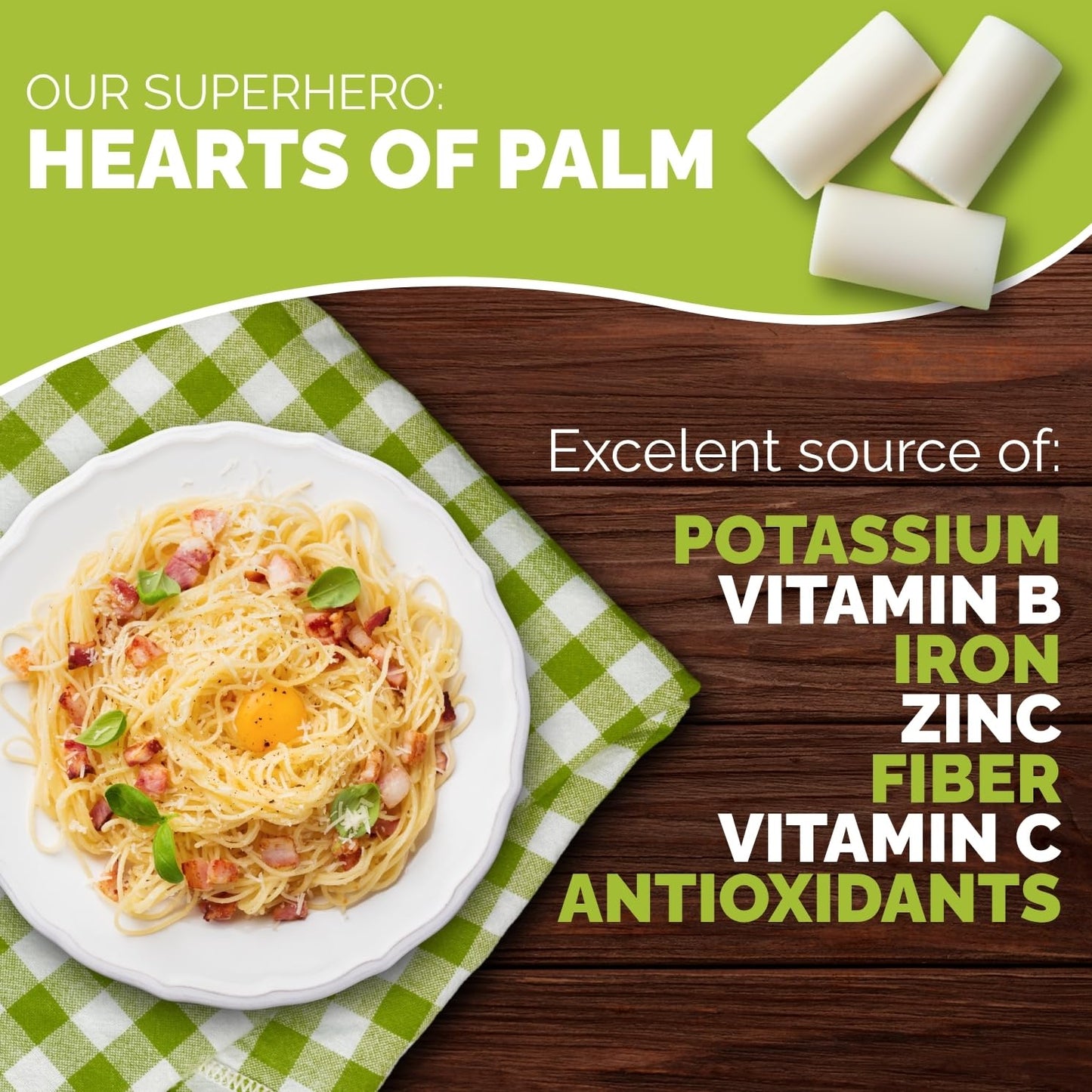 Palmini Angel Hair Pasta | Low-Carb, Low-Calorie Hearts of Palm Pasta | Keto, Gluten Free, Vegan, Non-GMO, Plant Based, Healthy Noodles | As seen on Shark Tank | (14 Ounce Pouch-Pack of 6)