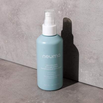 Neuma Neu Volume Styling Hair Spray 6.7 Fl. Oz. Heat Protectant Volumizing Spray with Fennel, Ylang Ylang, Patchouli, and Vanilla Scent, Hair Volumizer for Fine Hair