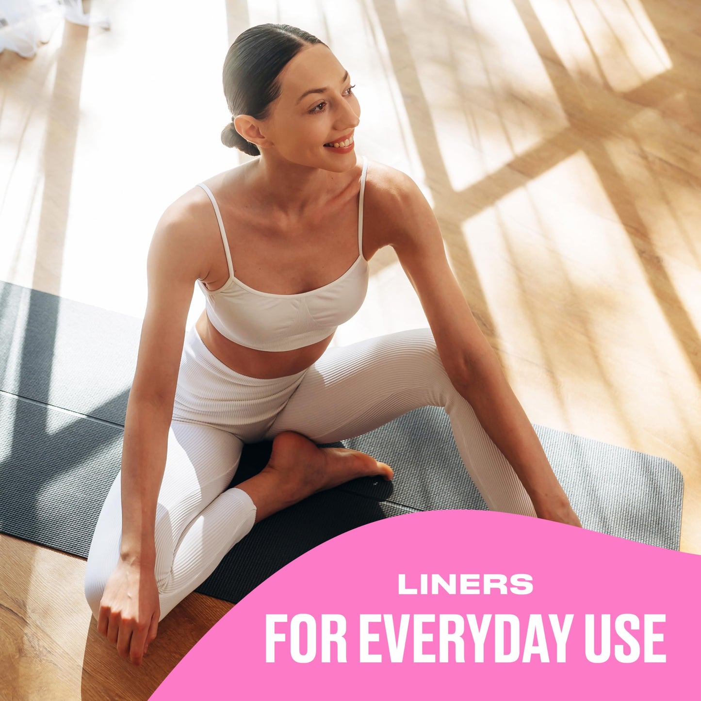 Carefree Panty Liners, Extra Long Liners, Unwrapped, Unscented, 100ct