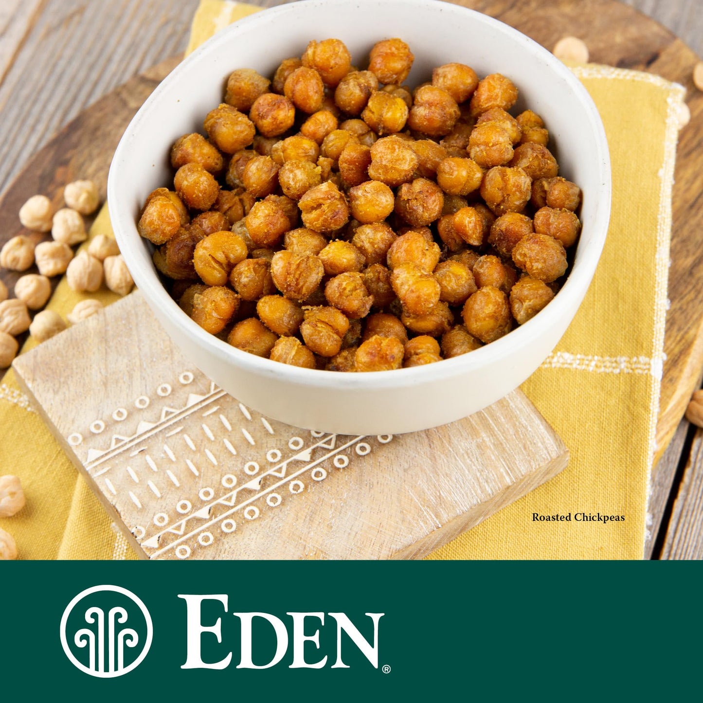 Eden Organic Garbanzo Beans, Chickpeas, 15 oz Can (12-Pack Case), No Salt Added, Non-GMO, Gluten Free, Vegan, Kosher, U.S. Grown, Heat and Serve, Macrobiotic