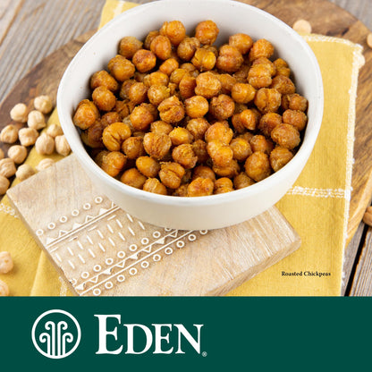 Eden Organic Garbanzo Beans, Chickpeas, 15 oz Can (12-Pack Case), No Salt Added, Non-GMO, Gluten Free, Vegan, Kosher, U.S. Grown, Heat and Serve, Macrobiotic