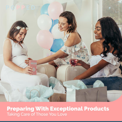 Popped Peri Bottle for Postpartum Care | Portable Bidet | Spray Bottle for Pain Relief, Tears, and Hemorrhoids After Birth | Postpartum Essential (Pink, 10 oz)