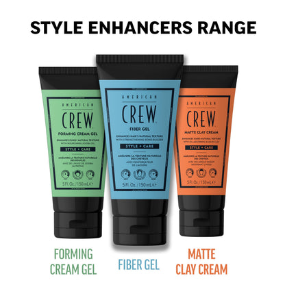 AMERICAN CREW Matte Clay Cream, Hybrid Hair Styling Clay Gel For Men, Medium Hold With Matte Finish, 5 fl oz