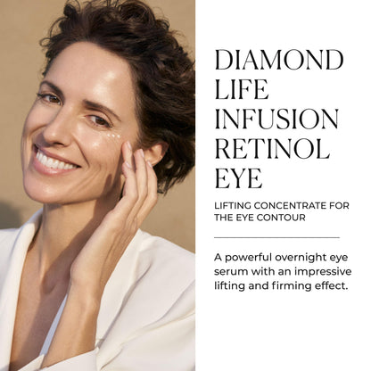 Natura Bissé Diamond Life Infusion Retinol Eye Serum, Anti-Aging Lifting Eye Serum, Lifts, Firms & Tightens, 0.5 Oz
