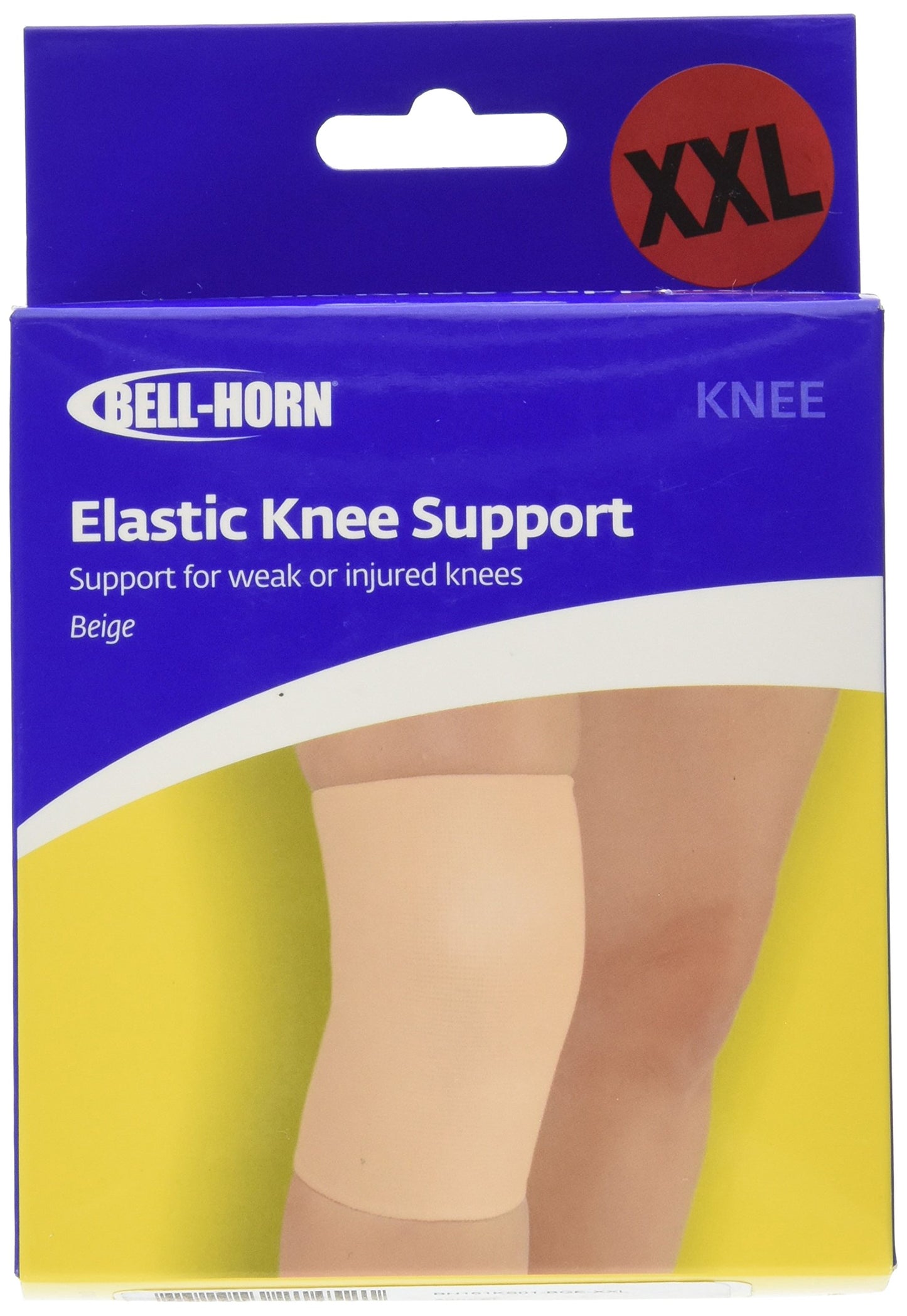 Bell-Horn Elastic Knee Support/Compression Sleeve, Beige, XX-Large