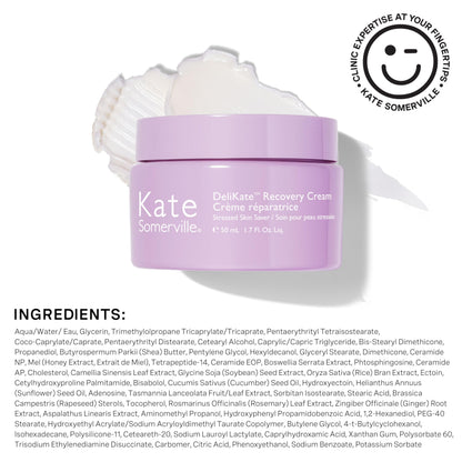 Kate Somerville DeliKate Recovery Cream – Clinically Formulated Hydrating Treatment – Irritation and Redness Relief for Stressed or Sensitive Skin