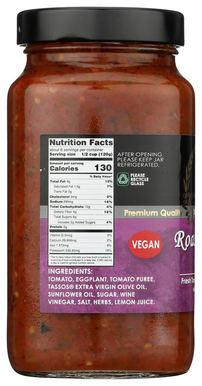 TASSOS Roasted Eggplant Pasta Sauce, 24.34 OZ