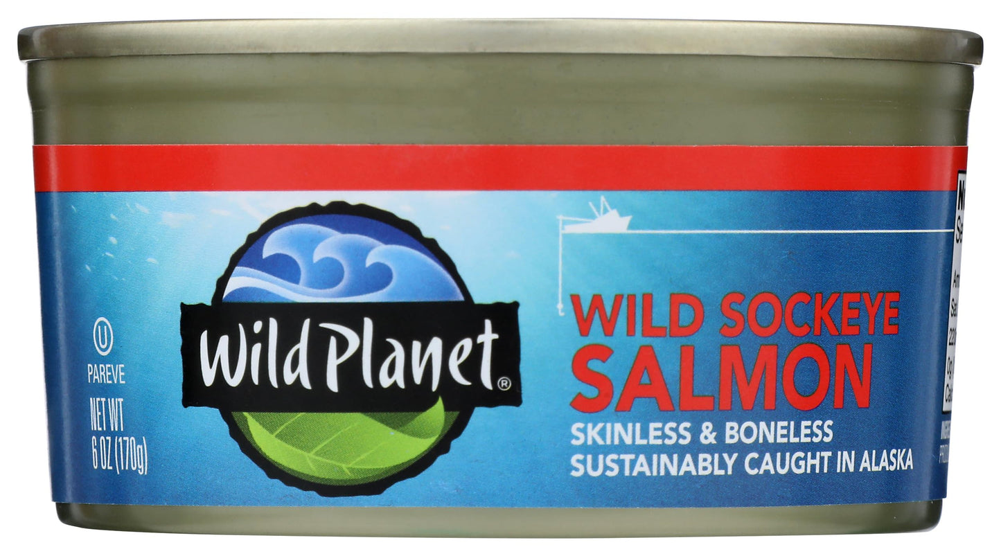 Wild Planet Wild Sockeye Salmon, 6 oz
