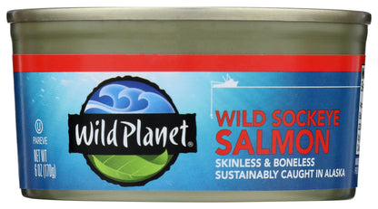 Wild Planet Wild Sockeye Salmon, 6 oz