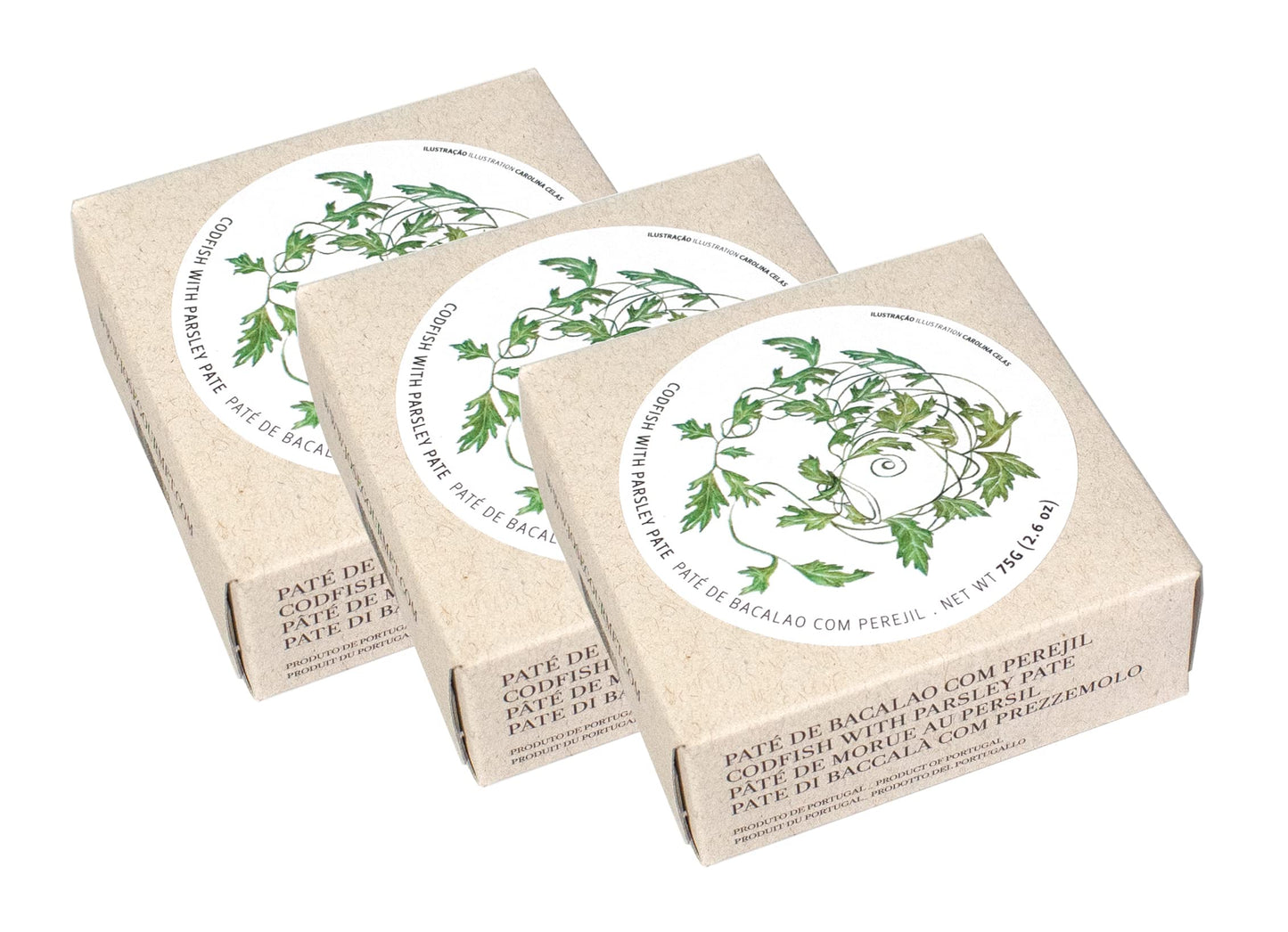 Jose Gourmet Codfish with Parsley Pate, 75g 3-Pack