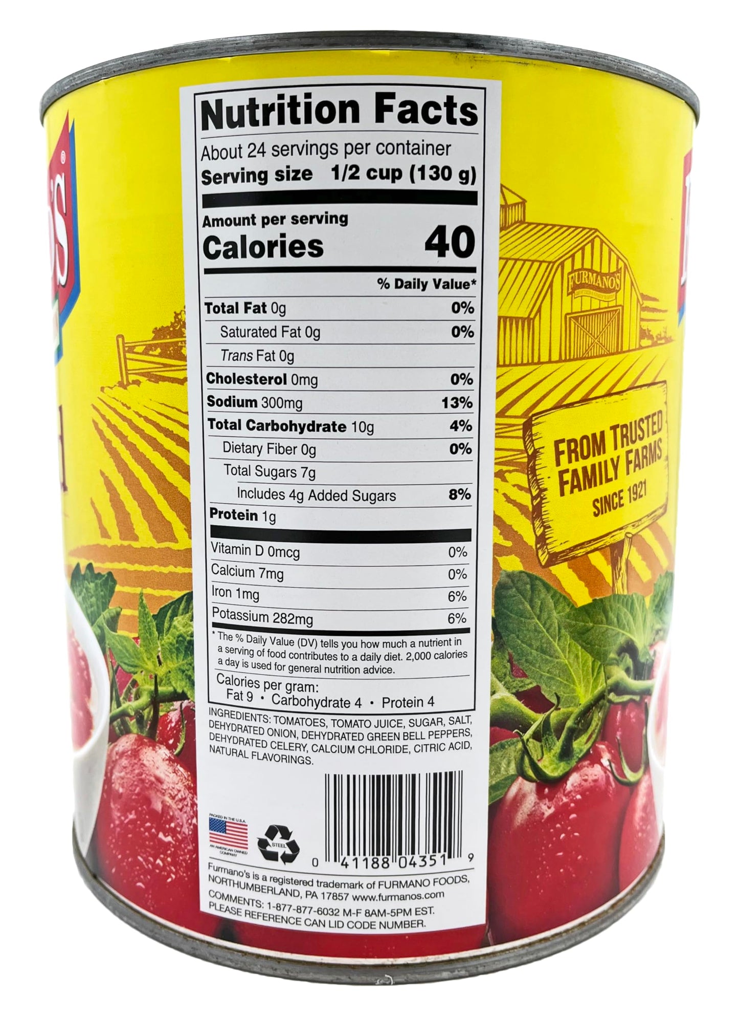 Furmano's Stewed Tomatoes - #10 Can