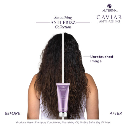 Alterna Caviar Anti-Aging Smoothing Anti-Frizz Multi-Styling Air Dry Balm, 3.4 Fl Oz | Controls Frizz With Light Hold | Adds Natural Shine | Sulfate Free