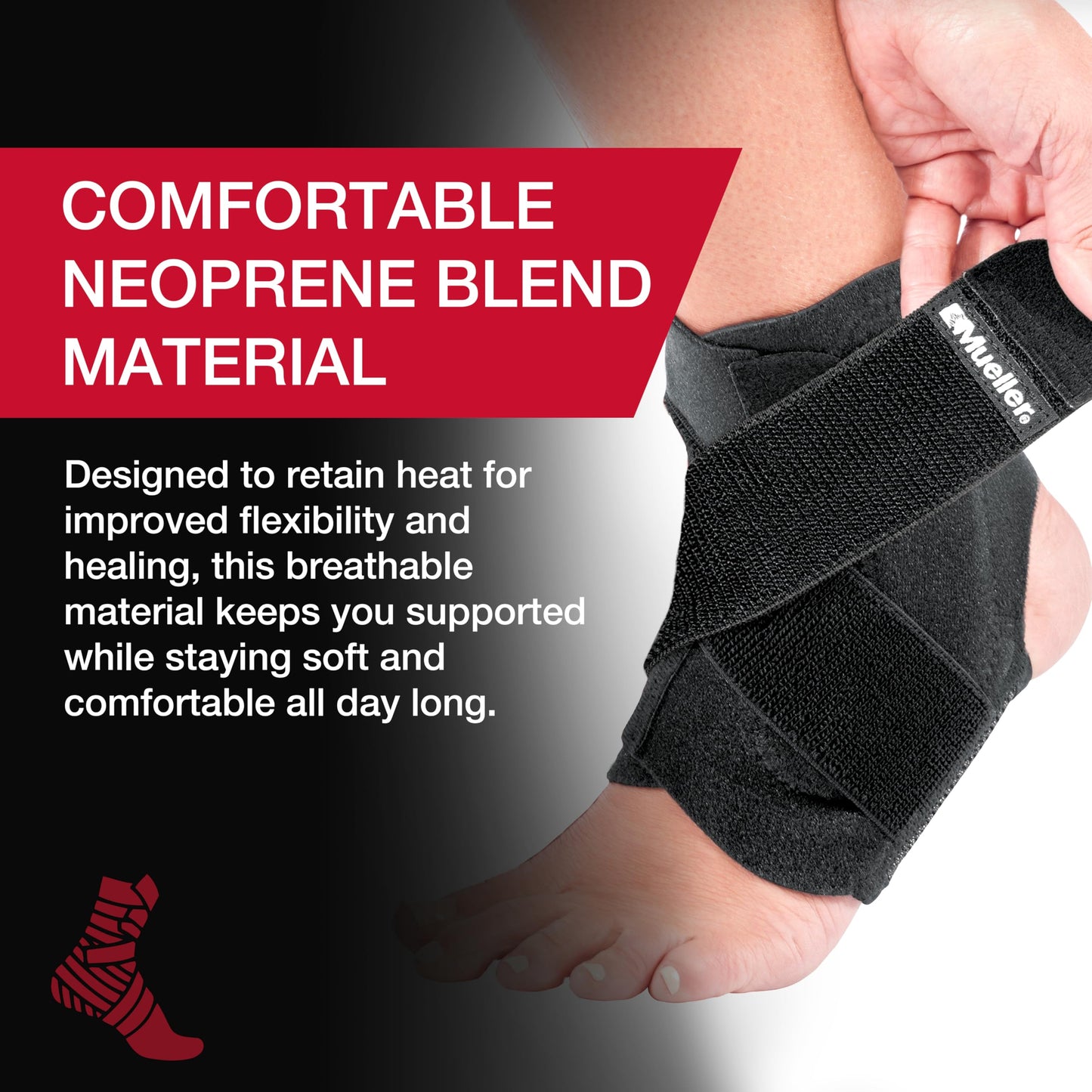 MUELLER Adjustable Ankle Stabilizer - OSFM (EA)