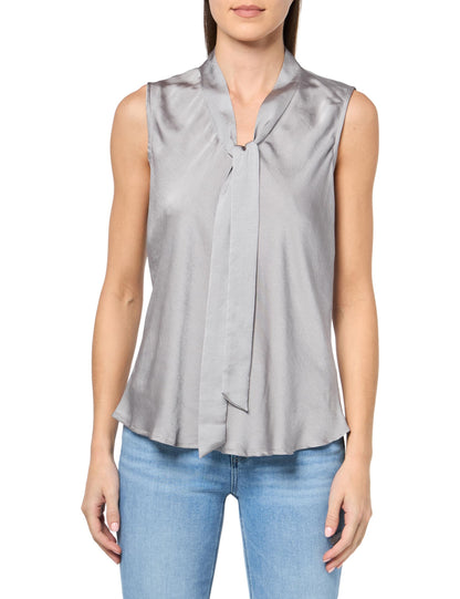 Kasper Women's Slvlss Tie Front Blouse