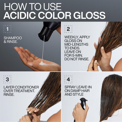 Redken Acidic Color Gloss Conditioner - Color Protection & Vibrancy, Salon-Grade Hair Shine, For Color-Treated Hair