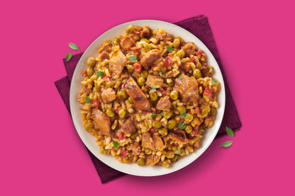 Miss Olive’s Chicken Tikka Masala & Rice Meal, 6 Pack (6/9.9 oz Trays) – Heat & Serve Microwave Meals – K12 Compliant, Nutritious Ready-to-Eat Entrées – Convenient Lunch & Dinner, Made with Tender Chicken & Aromatic Spices