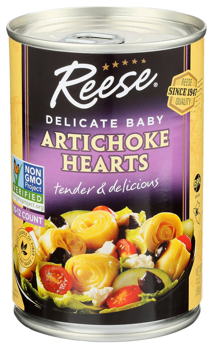 Reese Delicate Baby Artichoke Hearts, 14 Ounces (Pack of 3)