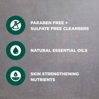 DOVE MEN + CARE Body and Face Scrub Eucalyptus Deeply Exfoliates for Hydrated & Nourished Skin 100% Gentle Cleanser, No Sulfate Cleansers or Parabens 9 oz