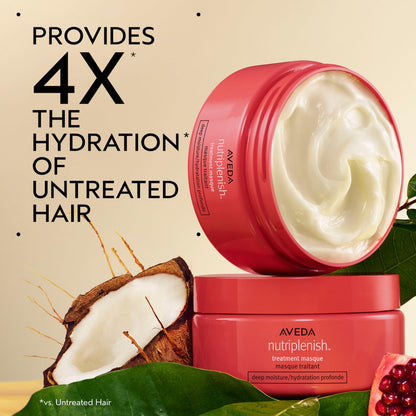 Aveda Nutriplenish Treatment Masque Deep Moisture | Intense Deep Conditioning Mask for Medium to Thick Dry Hair | Organic Pomegranate Oil, Coconut Oil, Mango Butter | 96% Naturally Derived*