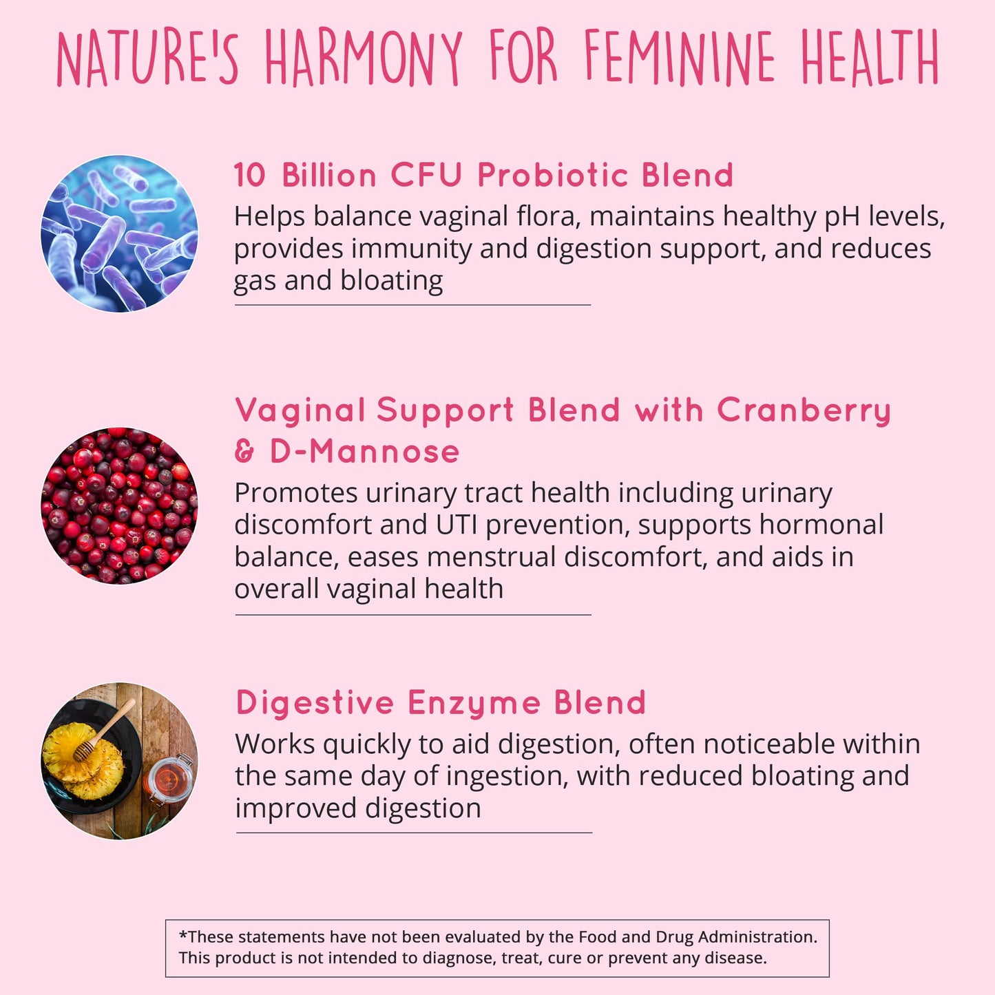 Happy Healthy Hippie Vaginal Probiotics for Women & Organic Maca Root Capsules