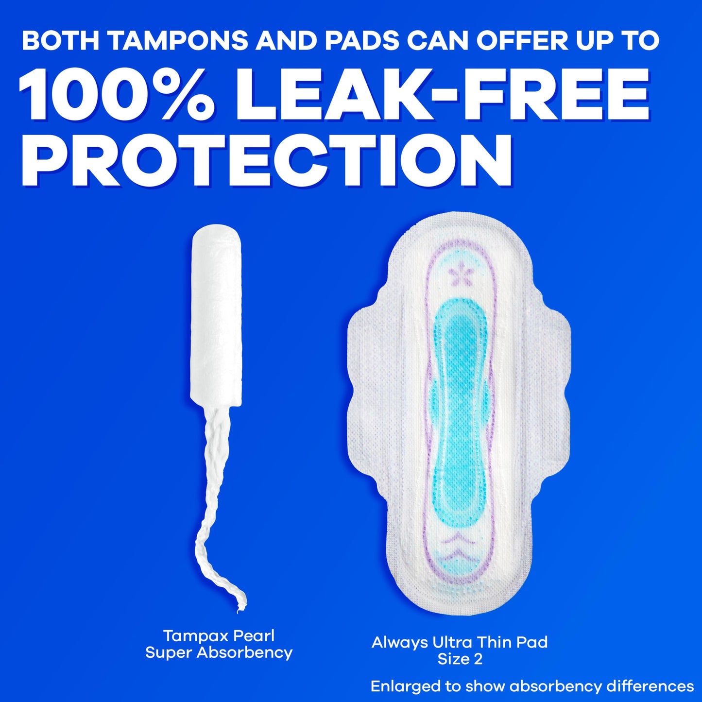 Tampax Compact Pearl Tampons, with LeakGuard Braid & Extendable Applicator, Super Absorbency, Compact Extendable Applicator, Unscented, 16 Count (Packaging May Vary)