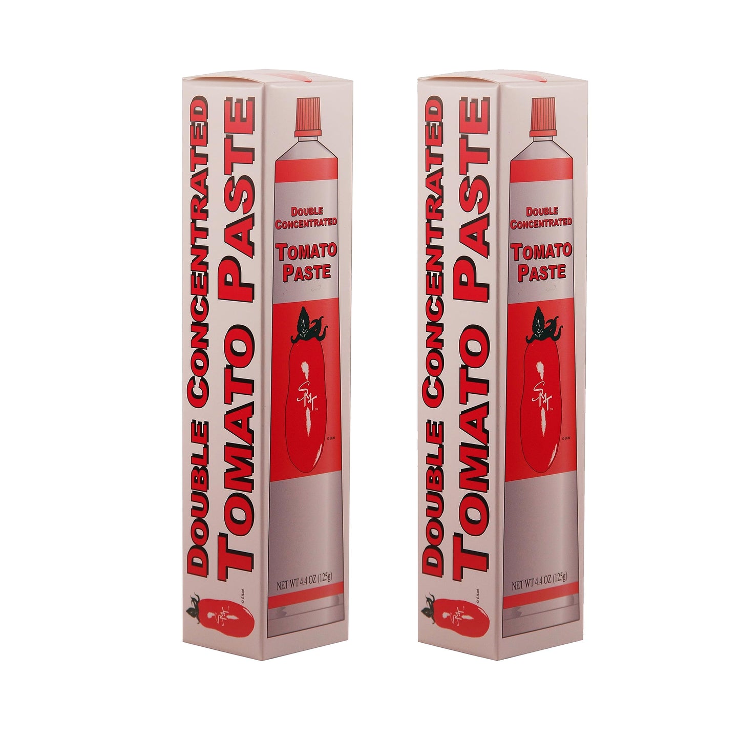 SMT San Merican Tomato Double Concentrated Tomato Paste, Imported from Italy, 4.4 oz (Pack of 2)
