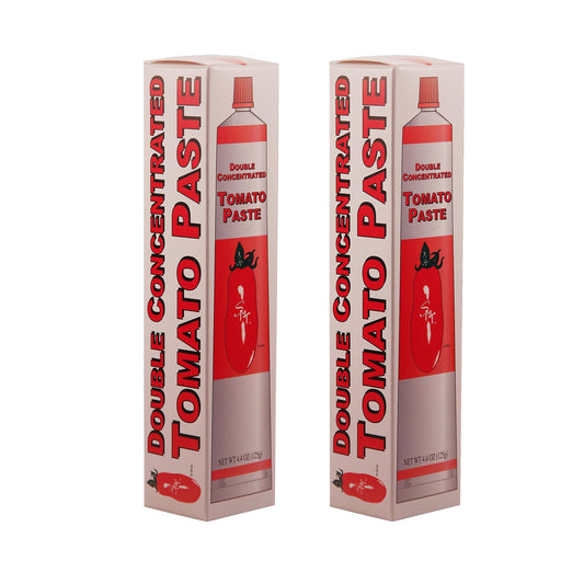 SMT San Merican Tomato Double Concentrated Tomato Paste, Imported from Italy, 4.4 oz (Pack of 2)