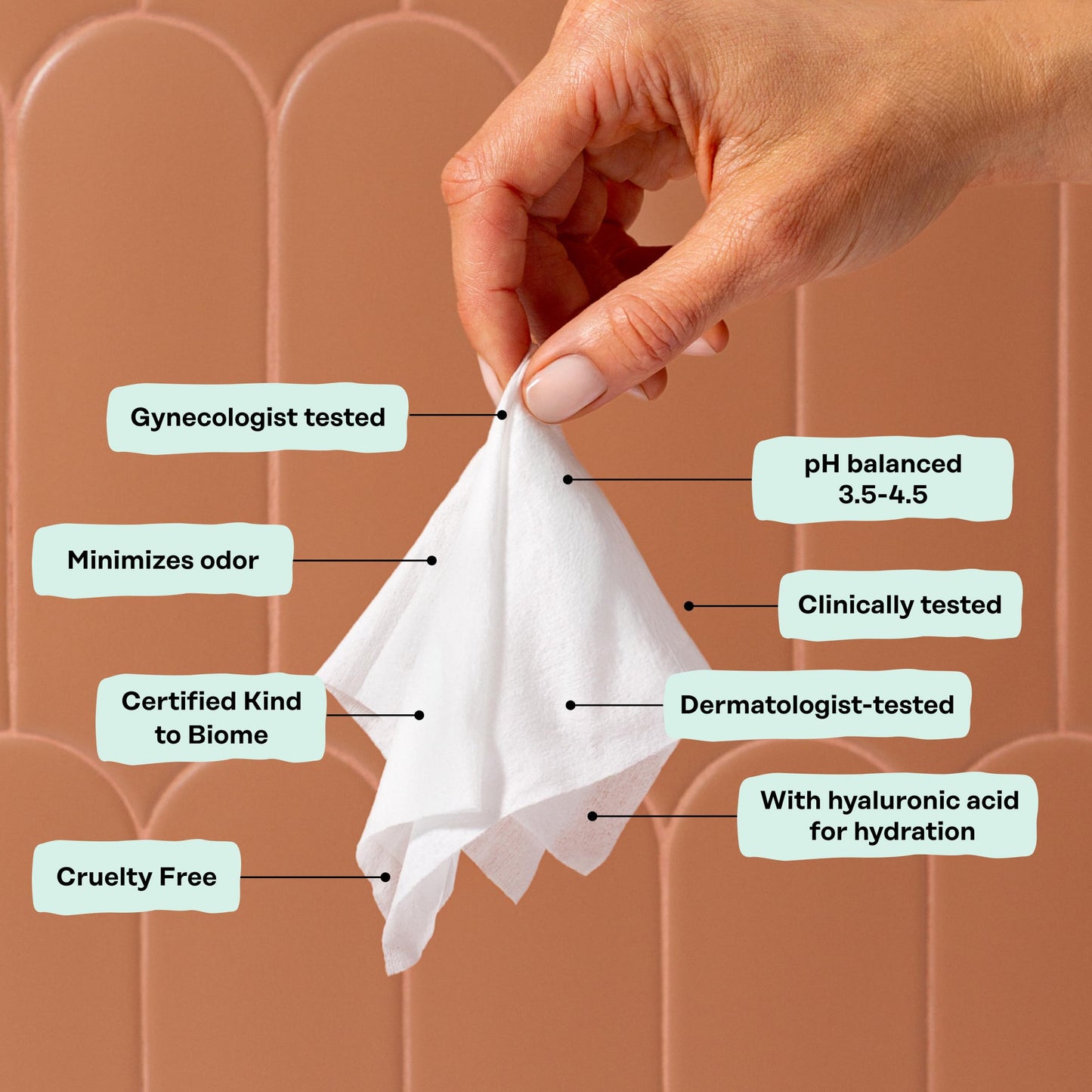 Honey Pot - Feminine Wipes - Daily PH Balancing, Fragrance & Sulfate Free Wipes for Intimate Parts, Body, or Face - Hygiene Products - Cooling 30 ct