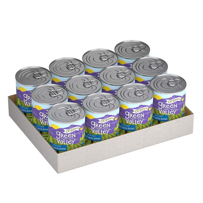 Green Valley Organics Cut Green Beans | Certified Organic | Non-GMO Project Verified | Deliciously Tender-Crisp | 14.5 ounce can (Pack of 12)