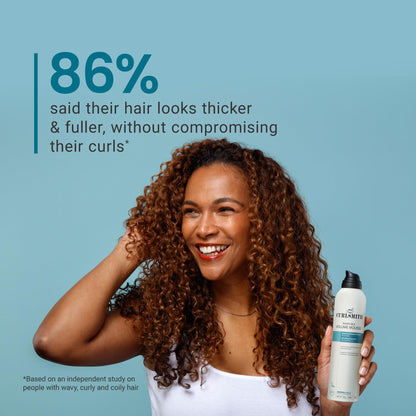 CURLSMITH - Invincible Volume Hair Mousse, Instant Volume, Alcohol Free, Non-Sticky, for Wavy, Curly or Coily Hair, Vegan (200ml/6.8fl oz)